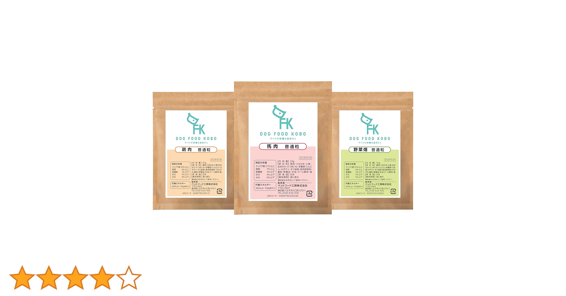 Amazon.co.jp: ドッグフード工房 無添加 国産 (生づくり製法) お